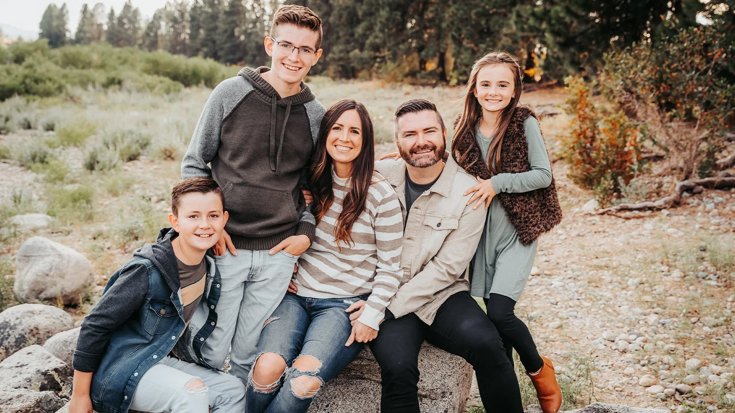 Danny and Jamie Schulz with their family